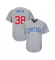 Youth Chicago Cubs #38 Brad Wieck Authentic Grey Road Cool Base Baseball Player Jersey