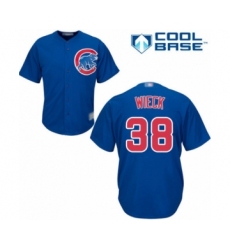 Youth Chicago Cubs #38 Brad Wieck Authentic Royal Blue Alternate Cool Base Baseball Player Jersey