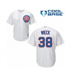 Youth Chicago Cubs #38 Brad Wieck Authentic White Home Cool Base Baseball Player Jersey