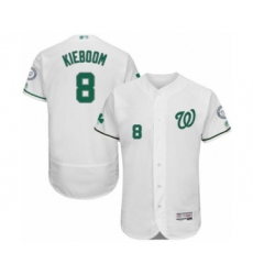 Men's Washington Nationals #8 Carter Kieboom White Celtic Flexbase Authentic Collection Baseball Player Jersey