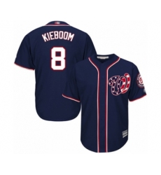 Youth Washington Nationals #8 Carter Kieboom Authentic Navy Blue Alternate 2 Cool Base Baseball Player Jersey