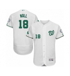 Men's Washington Nationals #18 Jake Noll White Celtic Flexbase Authentic Collection Baseball Player Jersey