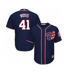 Youth Washington Nationals #41 Joe Ross Authentic Navy Blue Alternate 2 Cool Base Baseball Player Jersey