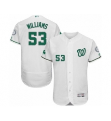 Men's Washington Nationals #53 Austen Williams White Celtic Flexbase Authentic Collection Baseball Player Jersey