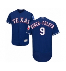 Men's Texas Rangers #9 Isiah Kiner-Falefa Royal Blue Alternate Flex Base Authentic Collection Baseball Player Jersey
