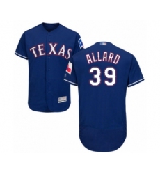 Men's Texas Rangers #39 Kolby Allard Royal Blue Alternate Flex Base Authentic Collection Baseball Player Jersey