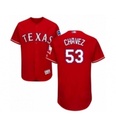Men's Texas Rangers #53 Jesse Chavez Red Alternate Flex Base Authentic Collection Baseball Player Jersey