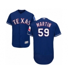 Men's Texas Rangers #59 Brett Martin Royal Blue Alternate Flex Base Authentic Collection Baseball Player Jersey