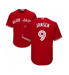 Youth Toronto Blue Jays #9 Danny Jansen Authentic Scarlet Alternate Baseball Player Jersey