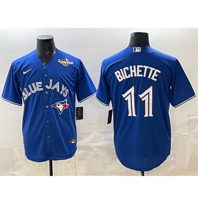 Men's Toronto Blue Jays #11 Bo Bichette Royal 2025 World Series Cool Base Stitched Baseball Jersey