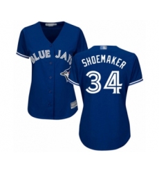 Women's Toronto Blue Jays #34 Matt Shoemaker Authentic Blue Alternate Baseball Player Jersey