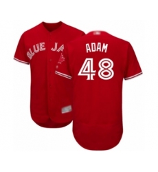 Men's Toronto Blue Jays #48 Jason Adam Scarlet Alternate Flex Base Authentic Collection Alternate Baseball Player Jersey