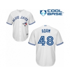 Youth Toronto Blue Jays #48 Jason Adam Authentic White Home Baseball Player Jersey
