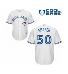 Youth Toronto Blue Jays #50 Justin Shafer Authentic White Home Baseball Player Jersey