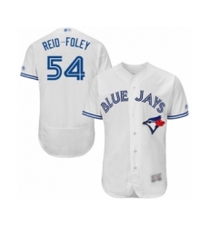 Men's Toronto Blue Jays #54 Sean Reid-Foley White Home Flex Base Authentic Collection Baseball Player Jersey