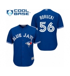 Youth Toronto Blue Jays #56 Ryan Borucki Authentic Blue Alternate Baseball Player Jersey