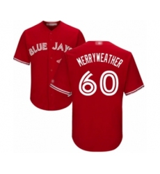 Youth Toronto Blue Jays #60 Julian Merryweather Authentic Scarlet Alternate Baseball Player Jersey