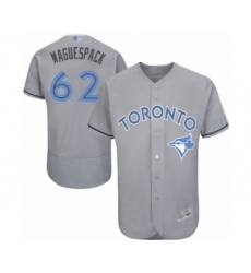 Men's Toronto Blue Jays #62 Jacob Waguespack Authentic Gray 2016 Father's Day Fashion Flex Base Baseball Player Jersey