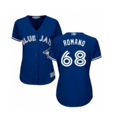 Women's Toronto Blue Jays #68 Jordan Romano Authentic Blue Alternate Baseball Player Jersey