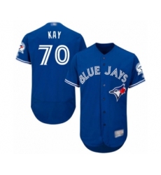 Men's Toronto Blue Jays #70 Anthony Kay Blue Alternate Flex Base Authentic Collection Baseball Player Jersey