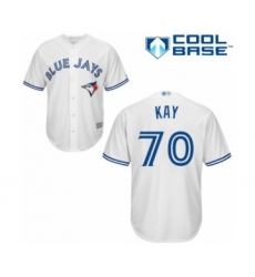 Youth Toronto Blue Jays #70 Anthony Kay Authentic White Home Baseball Player Jersey