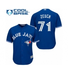 Youth Toronto Blue Jays #71 T.J. Zeuch Authentic Blue Alternate Baseball Player Jersey