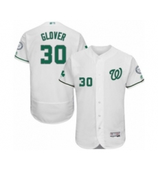 Men's Washington Nationals #30 Koda Glover White Celtic Flexbase Authentic Collection Baseball Player Jersey