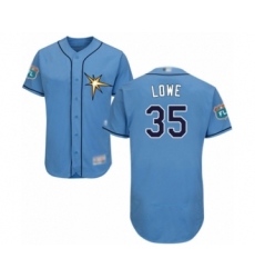 Men's Tampa Bay Rays #35 Nate Lowe Light Blue Flexbase Authentic Collection Baseball Player Jersey