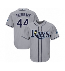 Youth Tampa Bay Rays #44 Peter Fairbanks Authentic Grey Road Cool Base Baseball Player Jersey