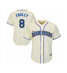 Youth Seattle Mariners #8 Jake Fraley Authentic Cream Alternate Cool Base Baseball Player Jersey