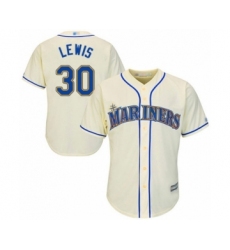 Youth Seattle Mariners #30 Kyle Lewis Authentic Cream Alternate Cool Base Baseball Player Jersey