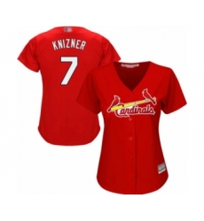 Women's St. Louis Cardinals #7 Andrew Knizner Authentic Red Alternate Cool Base Baseball Player Jersey