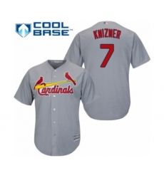 Youth St. Louis Cardinals #7 Andrew Knizner Authentic Grey Road Cool Base Baseball Player Jersey