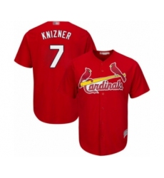 Youth St. Louis Cardinals #7 Andrew Knizner Authentic Red Alternate Cool Base Baseball Player Jersey