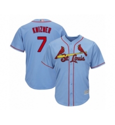 Youth St. Louis Cardinals #7 Andrew Knizner Replica Light Blue Alternate Cool Base Baseball Player Jersey