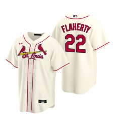 Men's Nike St. Louis Cardinals #22 Jack Flaherty Cream Alternate Stitched Baseball Jersey
