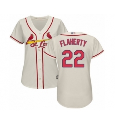 Women's St. Louis Cardinals #22 Jack Flaherty Authentic Cream Alternate Cool Base Baseball Player Jersey