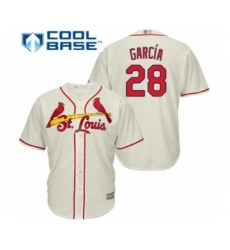 Youth St. Louis Cardinals #28 Adolis Garcia Authentic Cream Alternate Cool Base Baseball Player Jersey