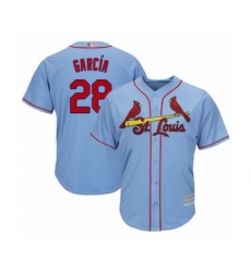 Youth St. Louis Cardinals #28 Adolis Garcia Authentic Light Blue Alternate Cool Base Baseball Player Jersey