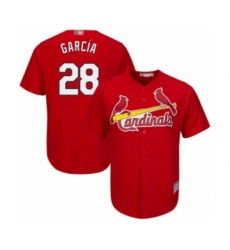 Youth St. Louis Cardinals #28 Adolis Garcia Authentic Red Alternate Cool Base Baseball Player Jersey