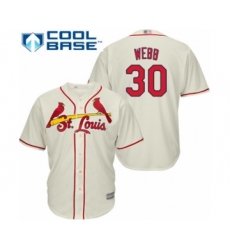 Youth St. Louis Cardinals #30 Tyler Webb Authentic Cream Alternate Cool Base Baseball Player Jersey