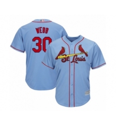 Youth St. Louis Cardinals #30 Tyler Webb Authentic Light Blue Alternate Cool Base Baseball Player Jersey
