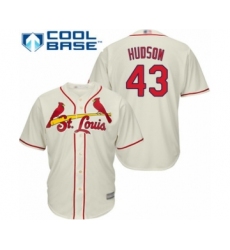 Youth St. Louis Cardinals #43 Dakota Hudson Authentic Cream Alternate Cool Base Baseball Player Jersey