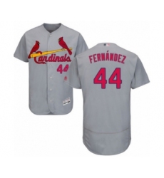 Men's St. Louis Cardinals #44 Junior Fernandez Grey Road Flex Base Authentic Collection Baseball Player Jersey