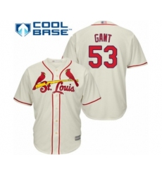 Youth St. Louis Cardinals #53 John Gant Authentic Cream Alternate Cool Base Baseball Player Jersey