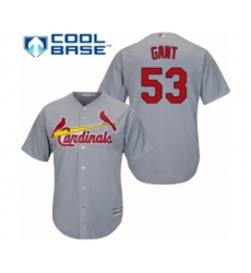 Youth St. Louis Cardinals #53 John Gant Authentic Grey Road Cool Base Baseball Player Jersey