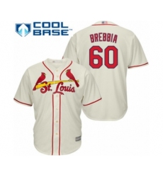 Youth St. Louis Cardinals #60 John Brebbia Authentic Cream Alternate Cool Base Baseball Player Jersey