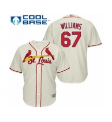 Youth St. Louis Cardinals #67 Justin Williams Authentic Cream Alternate Cool Base Baseball Player Jersey