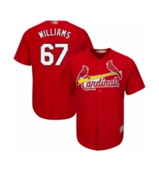 Youth St. Louis Cardinals #67 Justin Williams Authentic Red Alternate Cool Base Baseball Player Jersey
