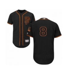 Men's San Francisco Giants #8 Alex Dickerson Black Alternate Flex Base Authentic Collection Baseball Player Jersey